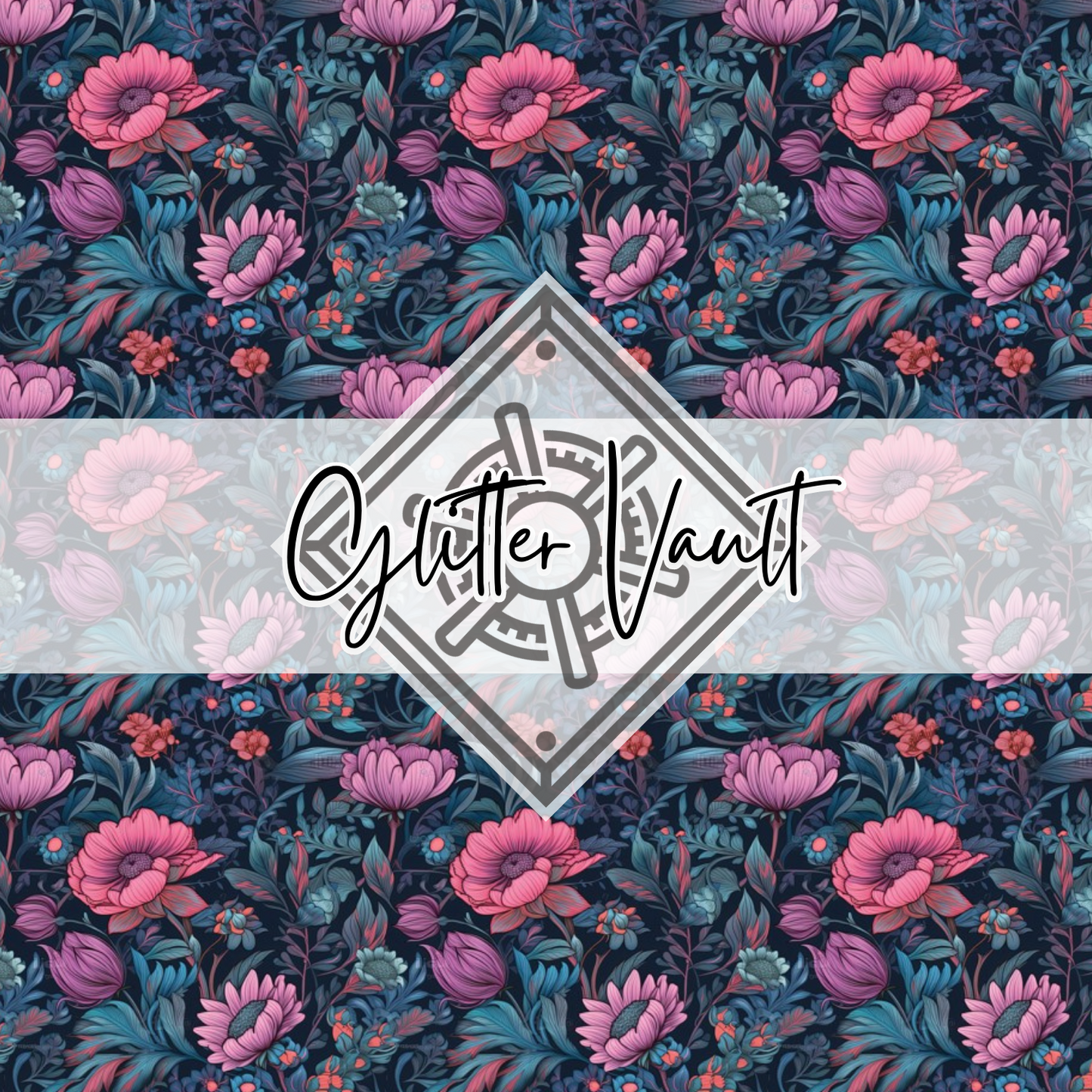 #1084 - Floral Vinyl Print - Small