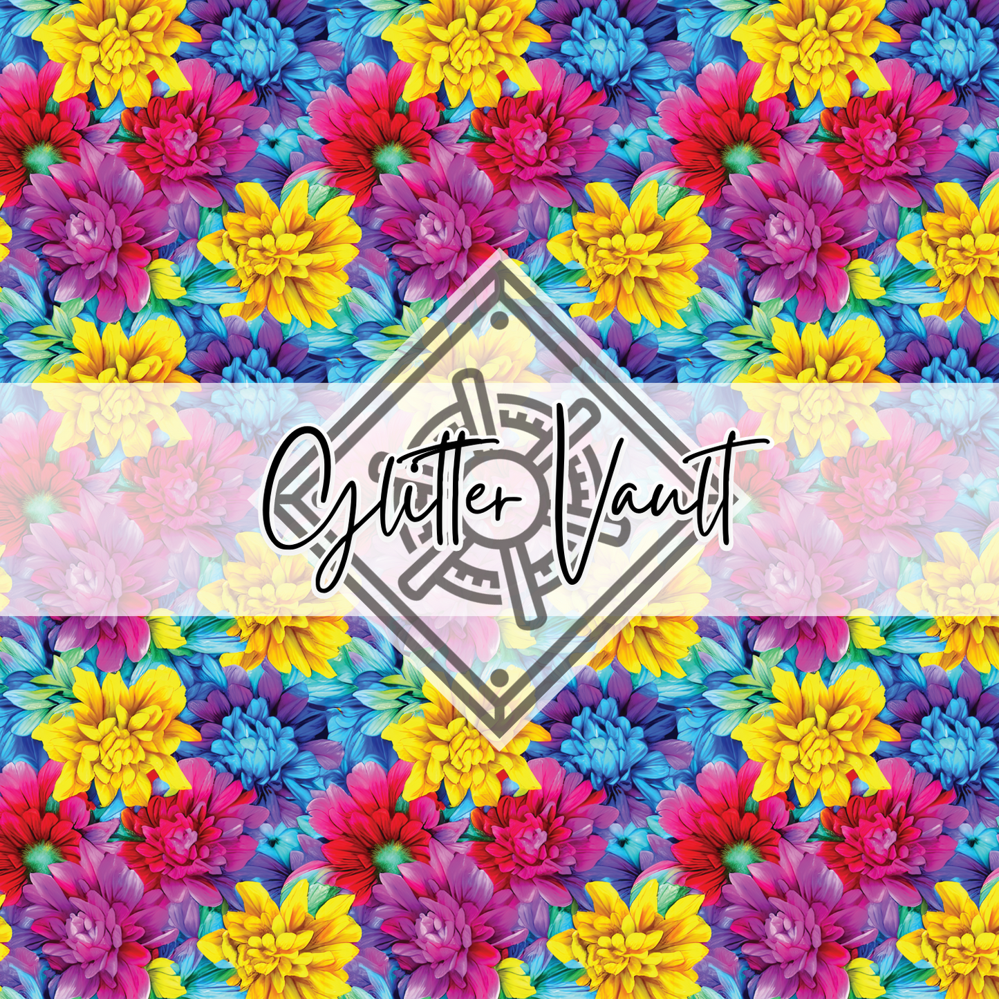 #1091 - Bright Floral Vinyl Print