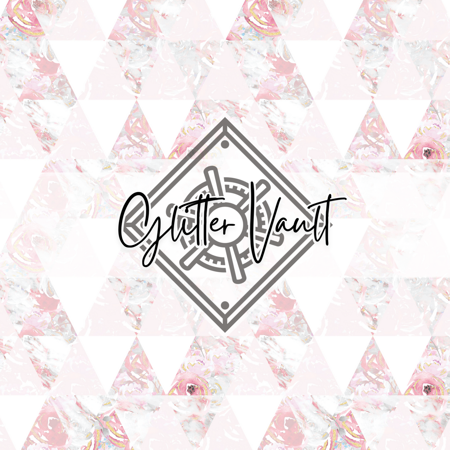 #2022 - Geo Triangles Vinyl Print - Large