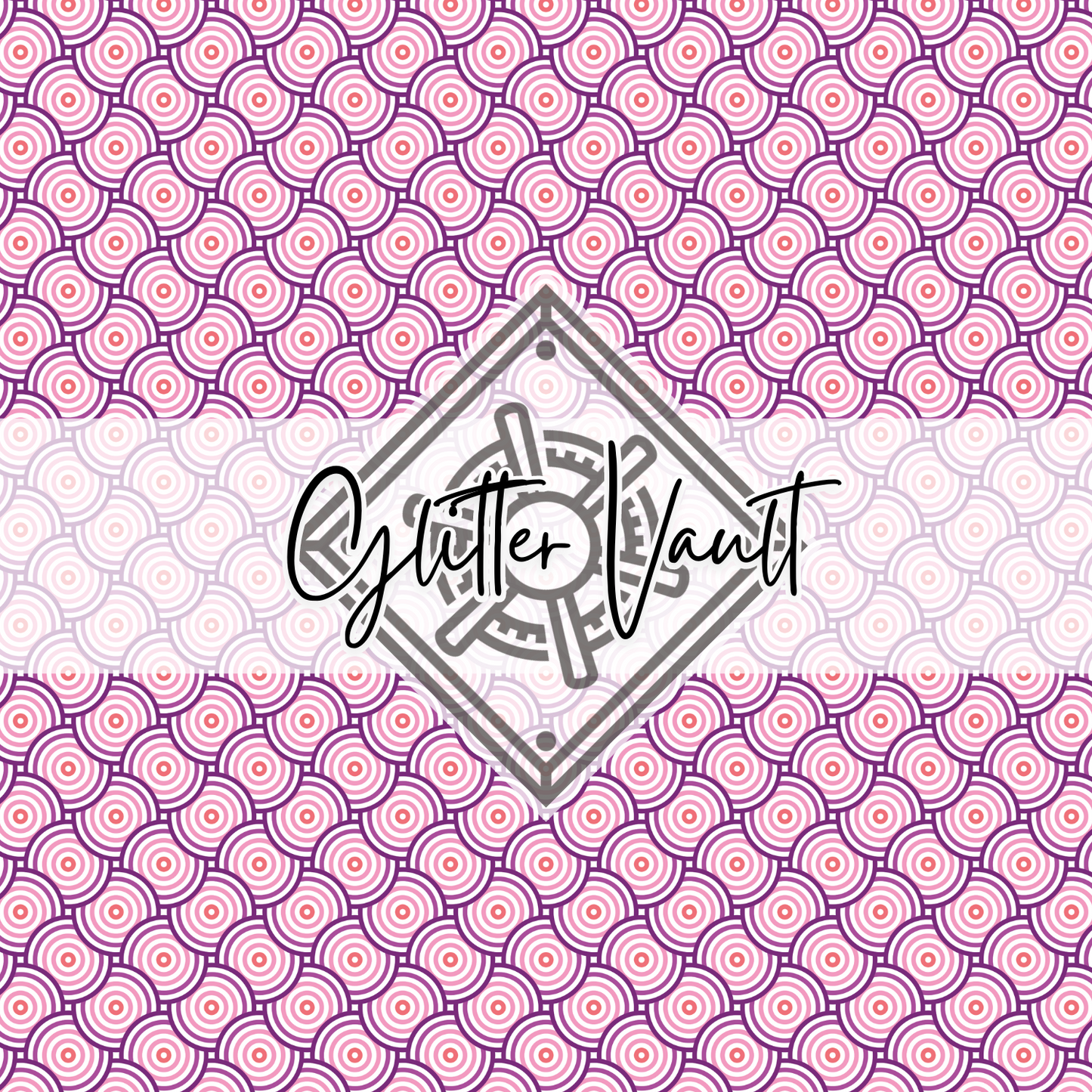 #2035 - Wavey Circles Vinyl Print