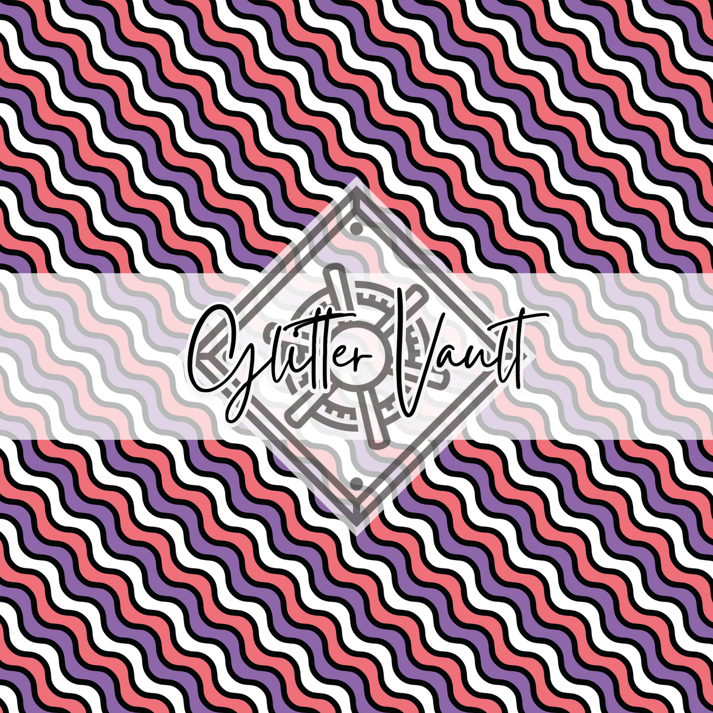 #2040 - Squiggly Line Vinyl Print
