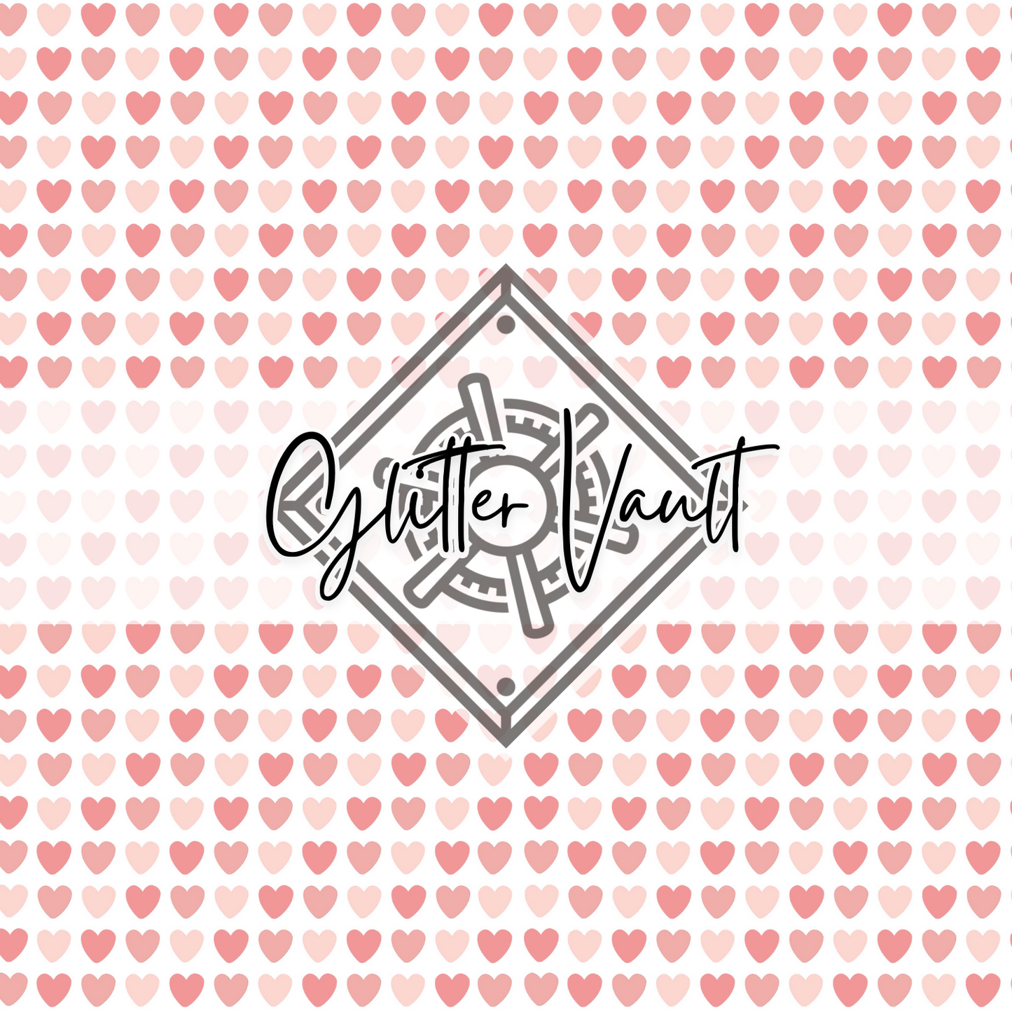 #3414 - Hearts Vinyl Print - Small