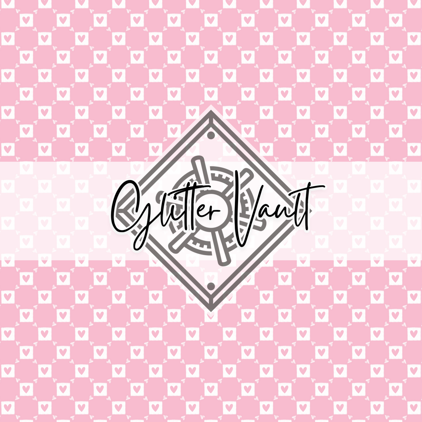 #3420 - Square Hearts Vinyl Print