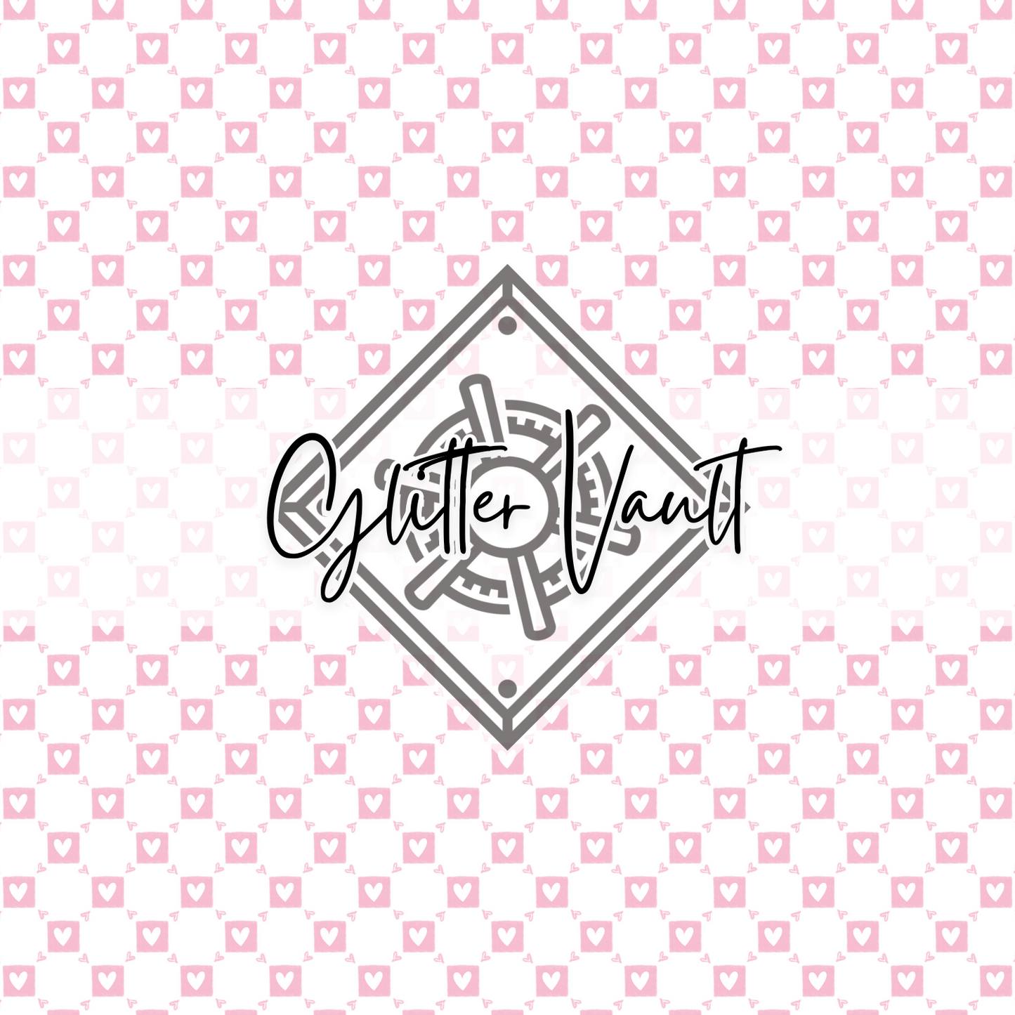#3421 - Square Hearts Vinyl Print