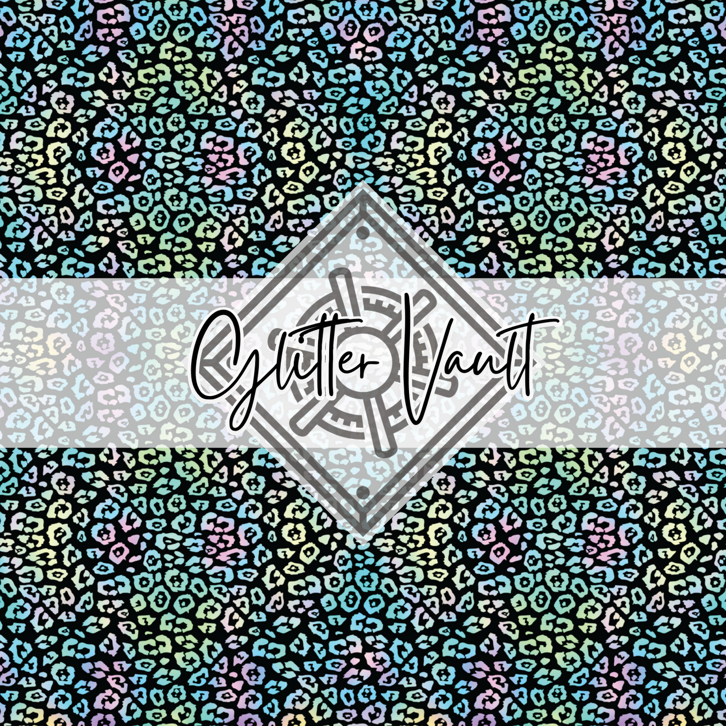 #4010 - Neon Leopard Vinyl Print - Small