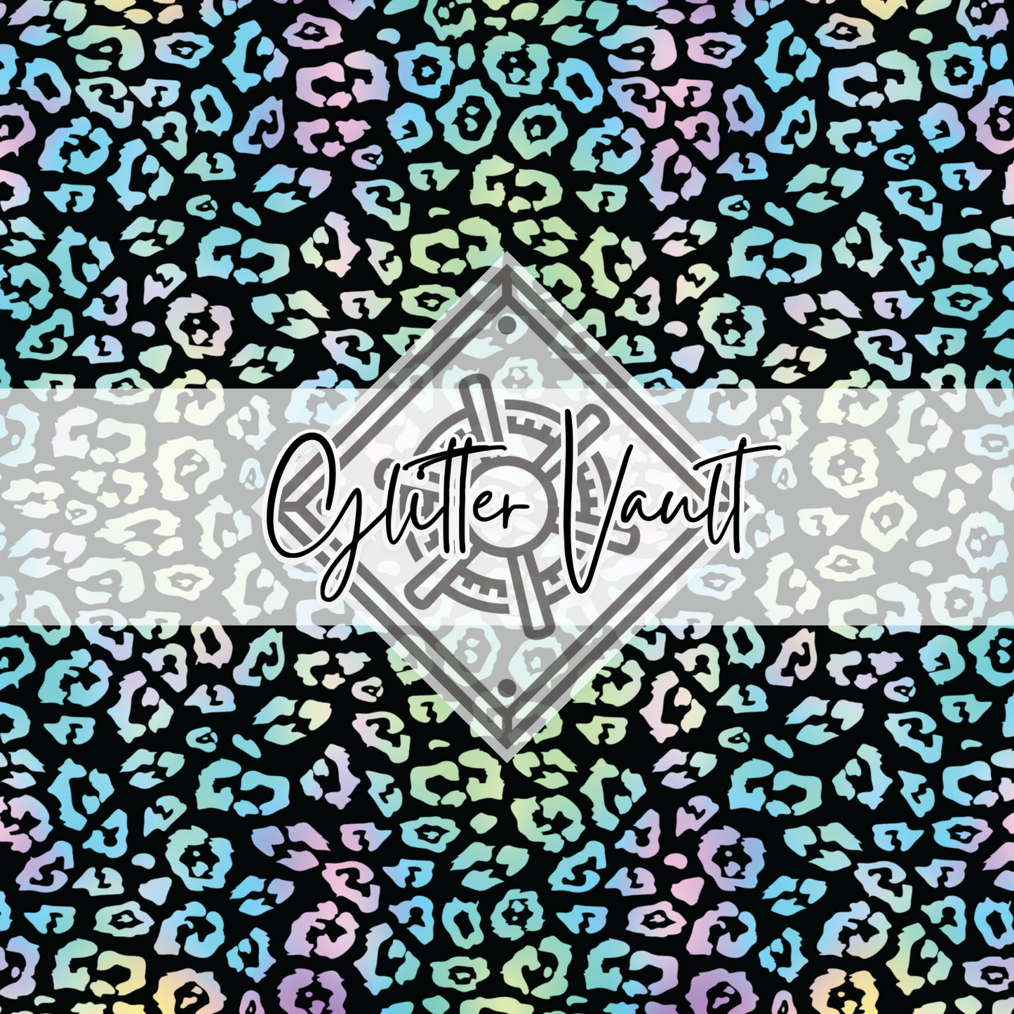 #4011 - Neon Leopard Vinyl Print - Large