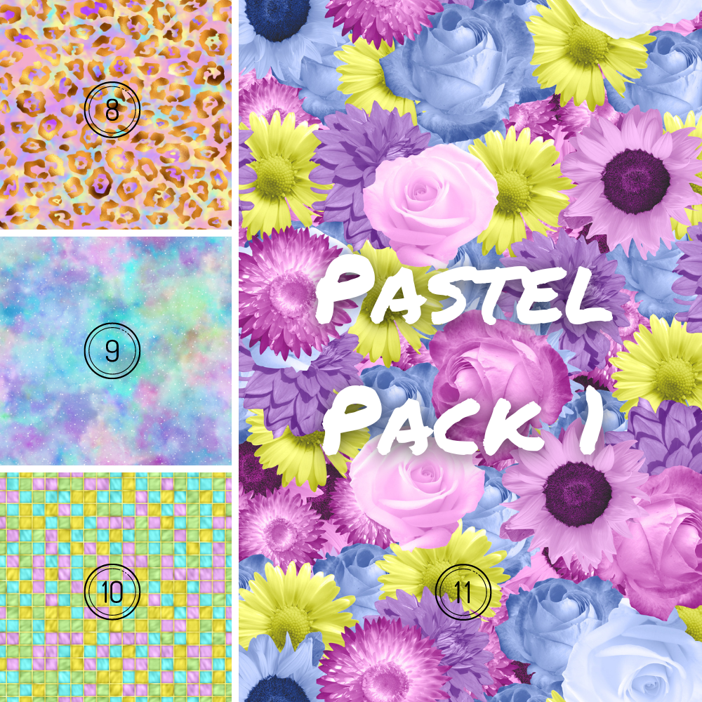 Pastel Pack 1 Background Set - Digital Download