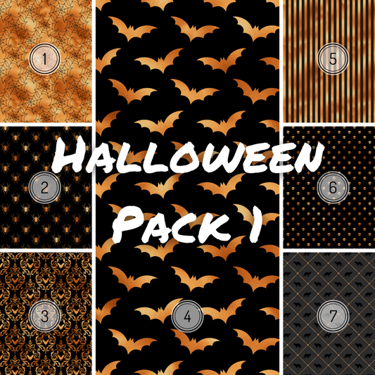 Halloween Copper Pack 1 Background Set -  Digital Download