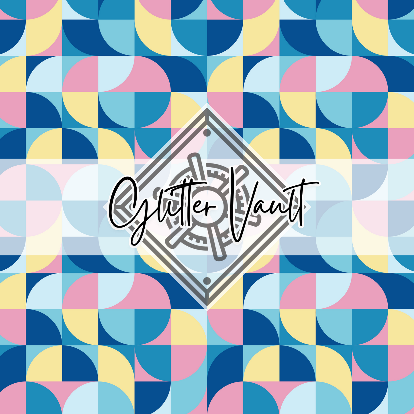 #7020 - Geo Vinyl Print - Small
