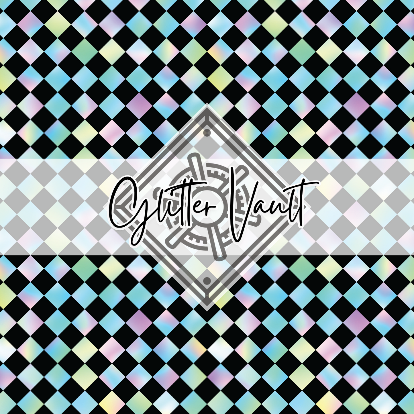 #7029 - Neon Geo Vinyl Print