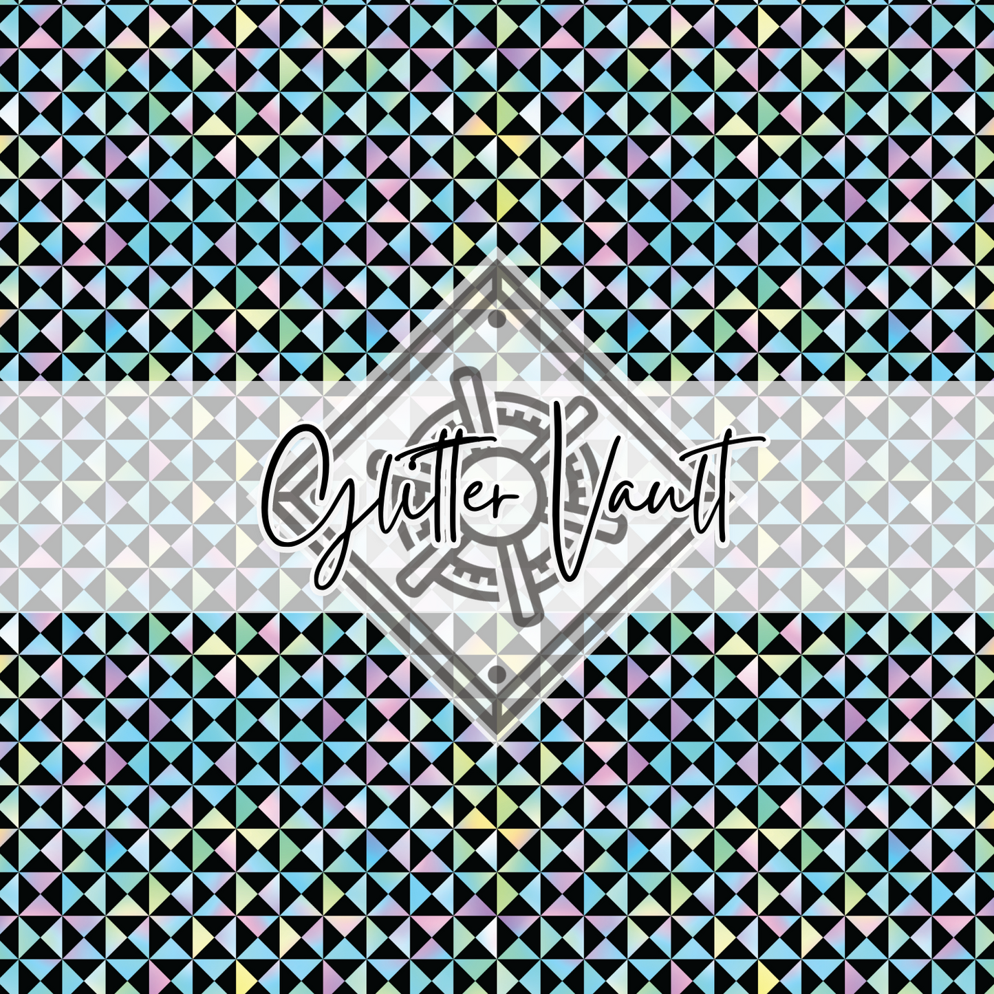 #7030 - Neon Geo Vinyl Print