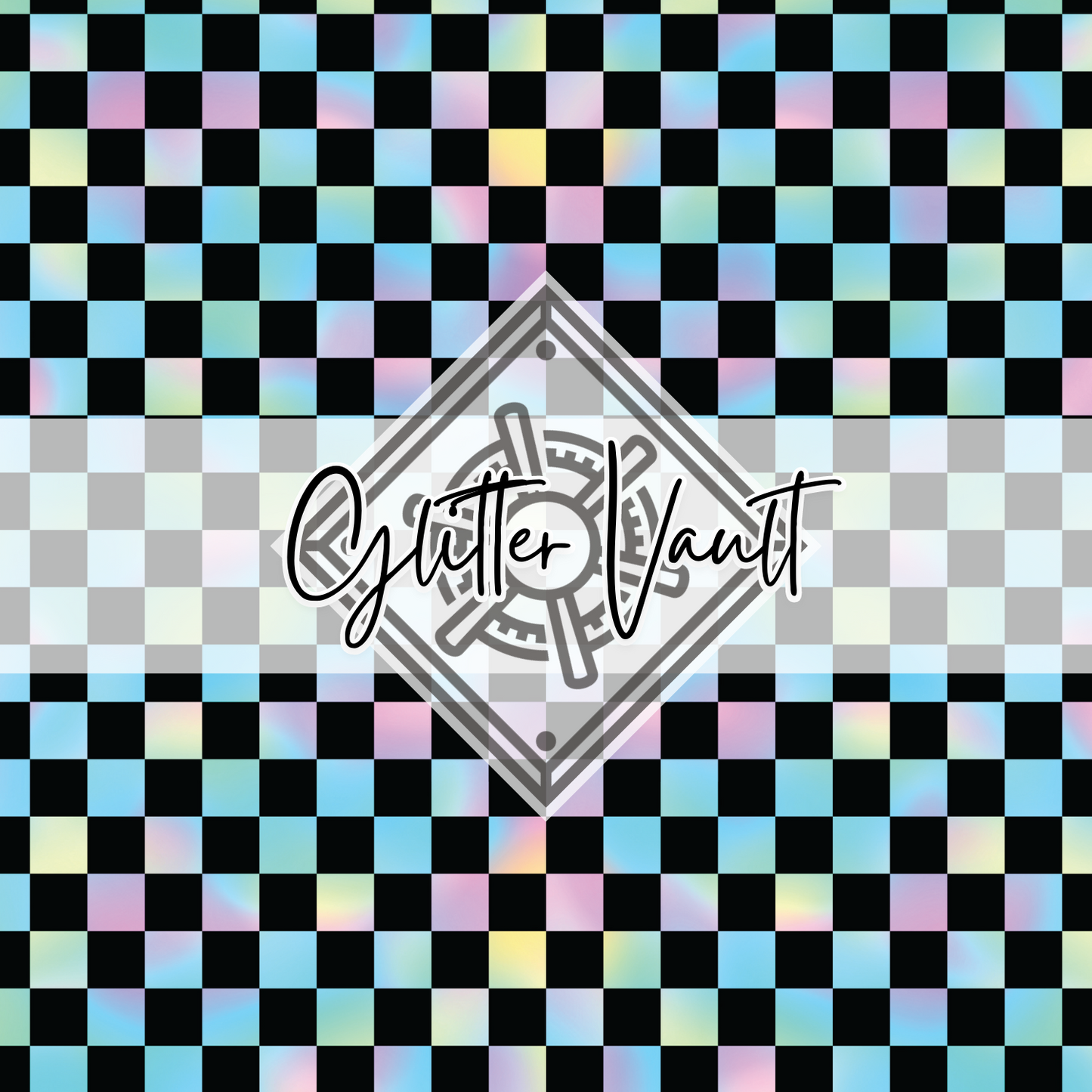 #7035 - Checkers Vinyl Print - Large