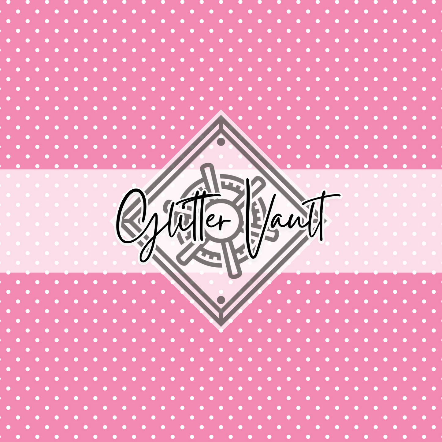 #7058 - Pink Polka Dot Vinyl Print