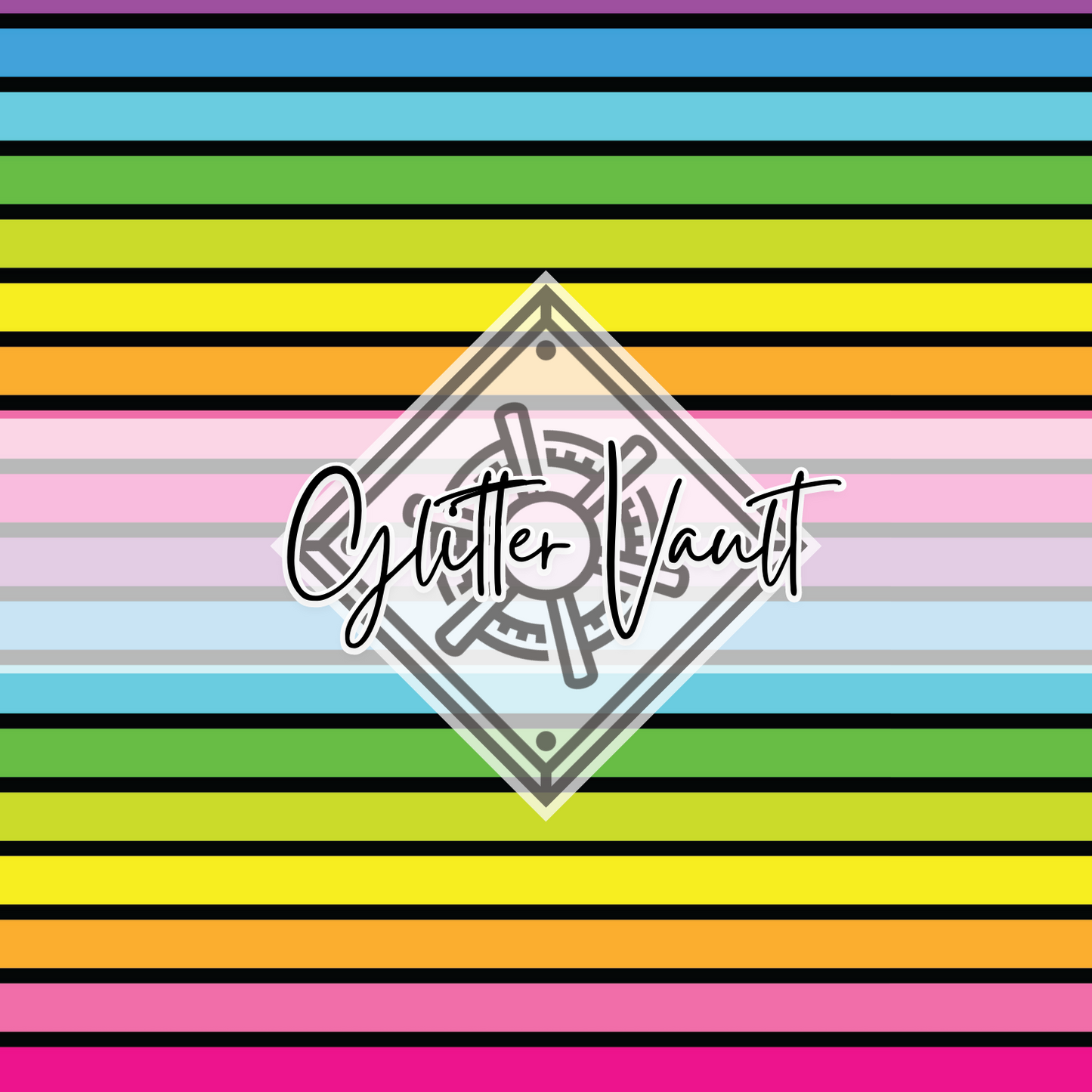 #7059 - Stripes Vinyl Print - Large