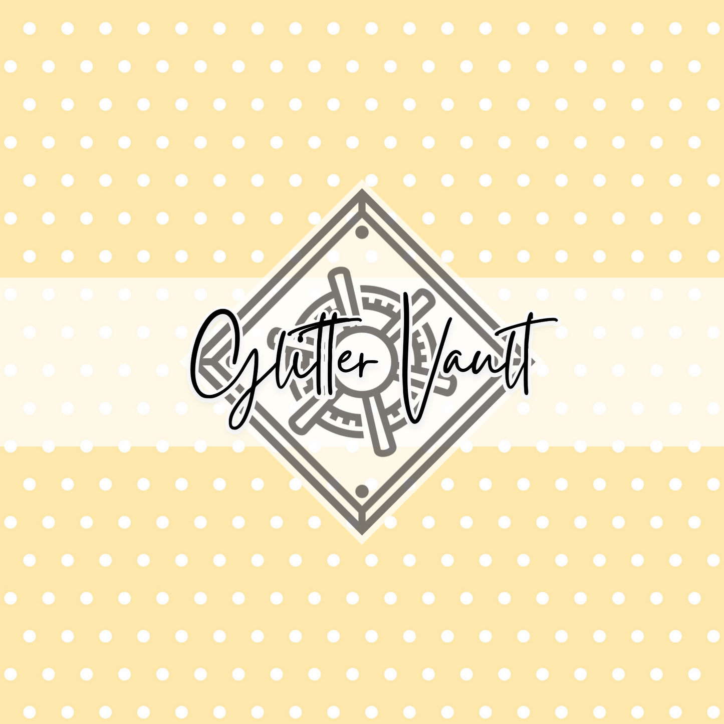 #7065 - Yellow Polka Dot Vinyl Print