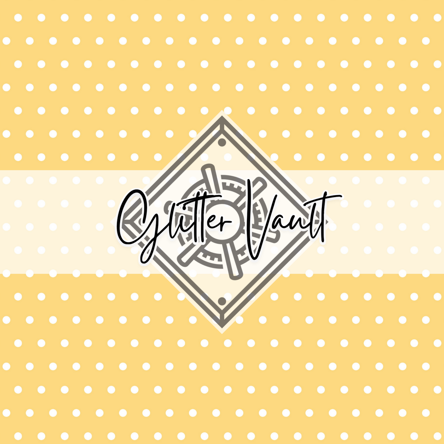 #7070 - Yellow Polka Dot Vinyl Print