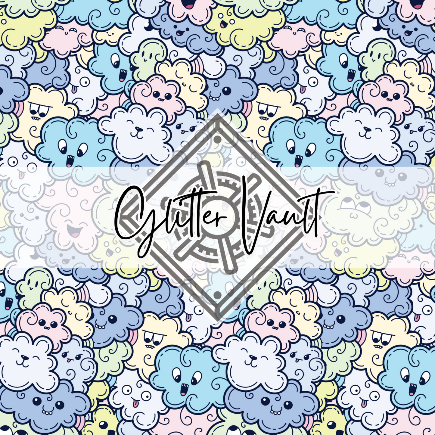 #7072 - Cheeky Cloud Vinyl Print - Large