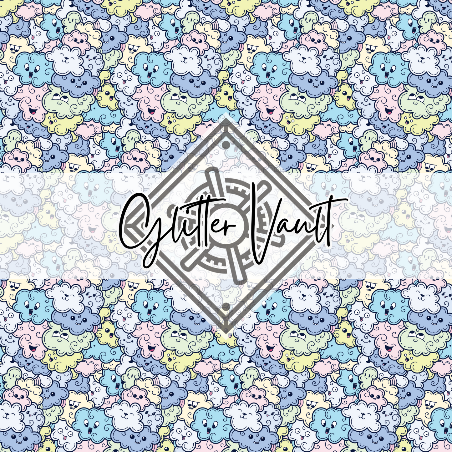 #7073 - Cheeky Cloud Vinyl Print - Small