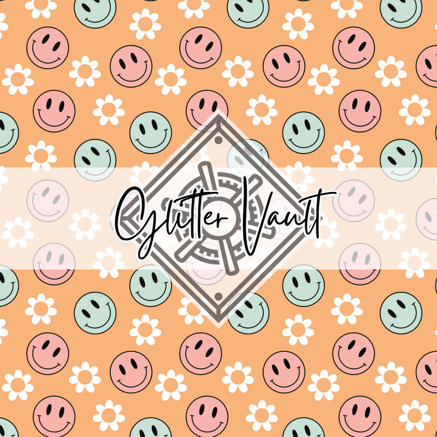 #7113 - Smiley Face Daisy Vinyl Print