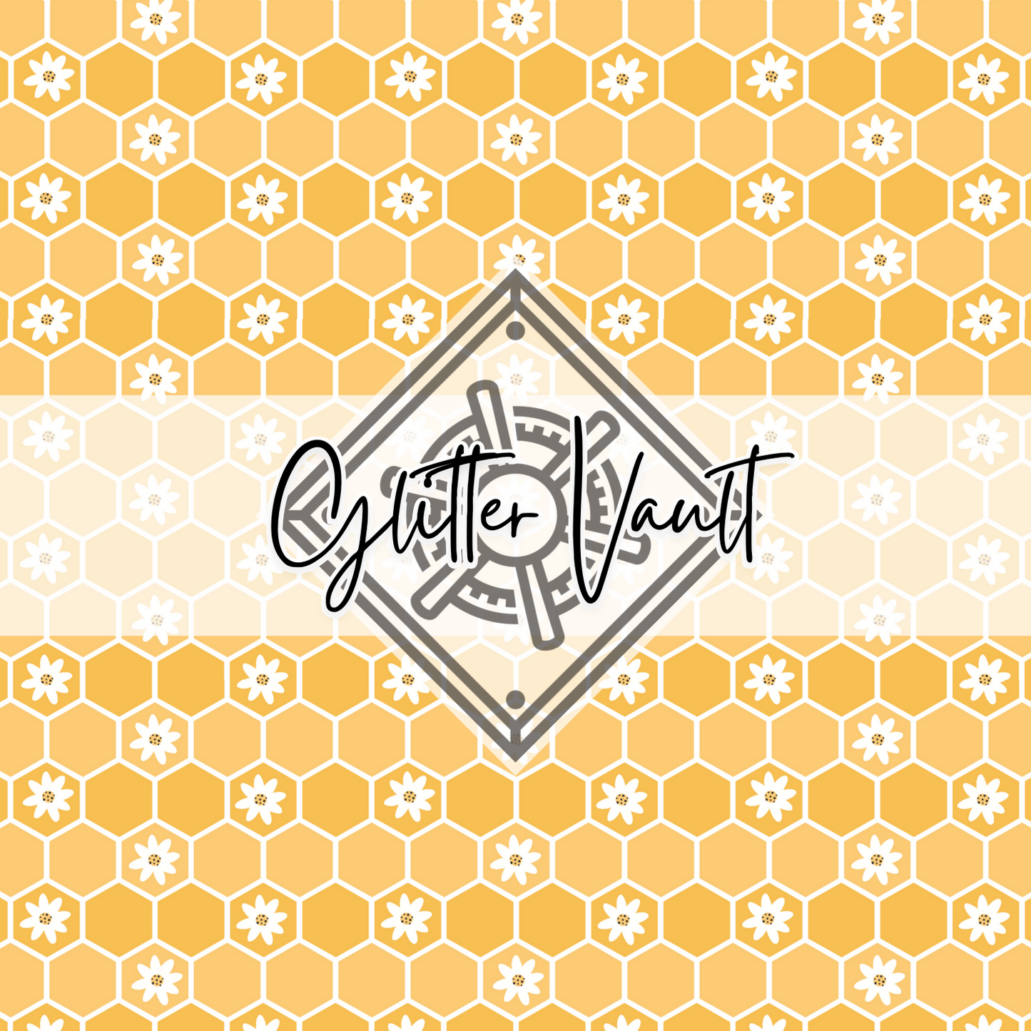 #7148 - Honeycomb Daisy Vinyl Print