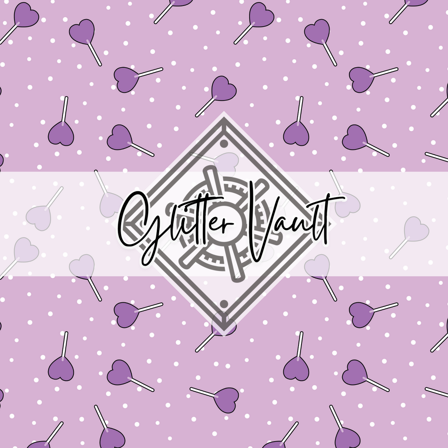 #7170 - Lollypop Hearts Vinyl Print