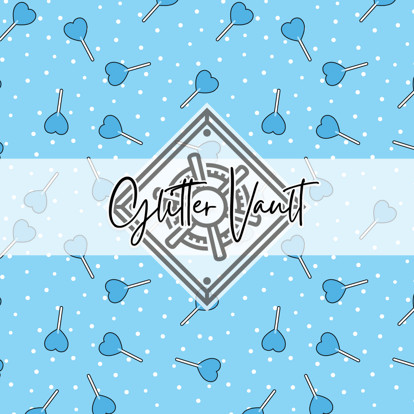 #7173 - Lollypop Hearts Vinyl Print