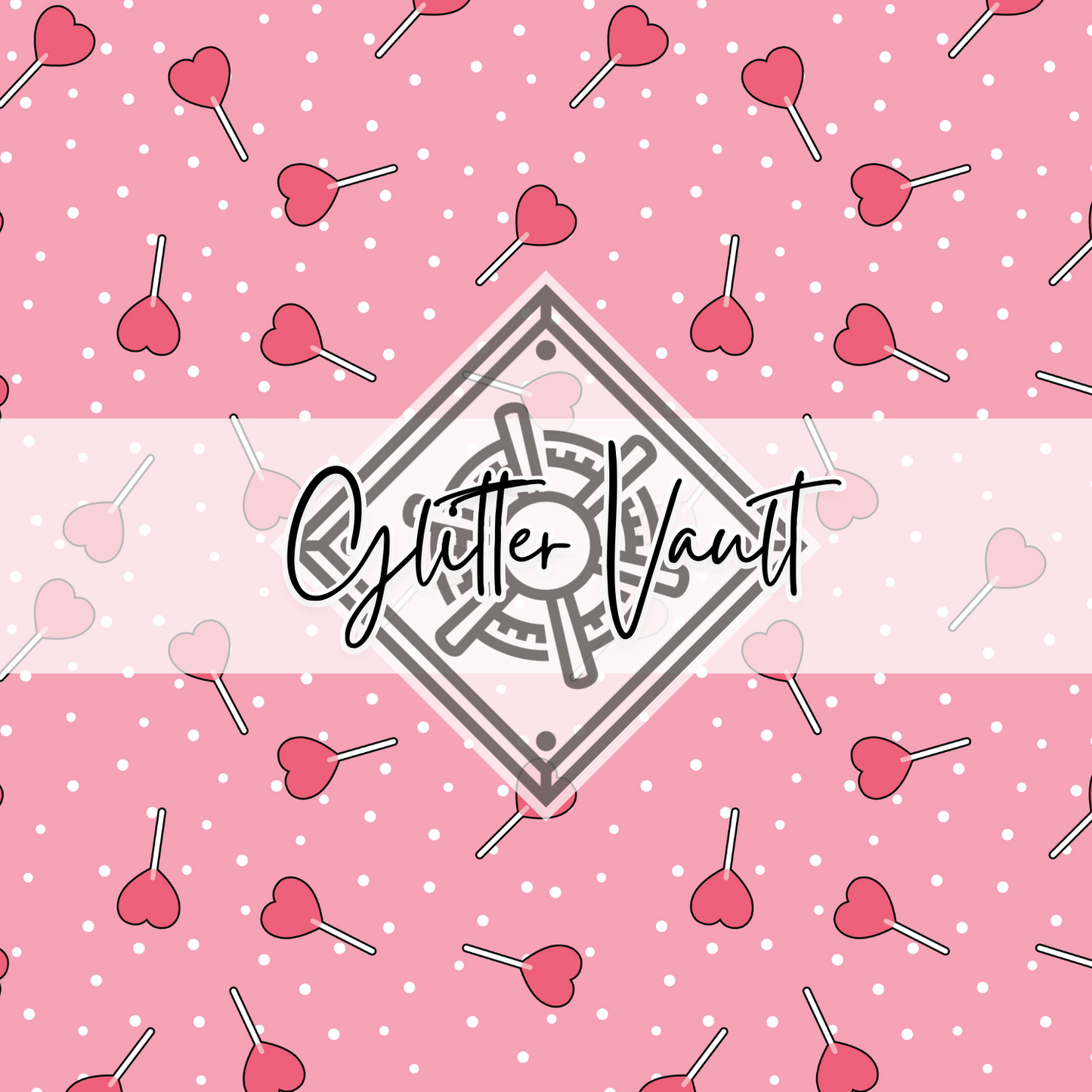 #7174 - Lollypop Hearts Vinyl Print