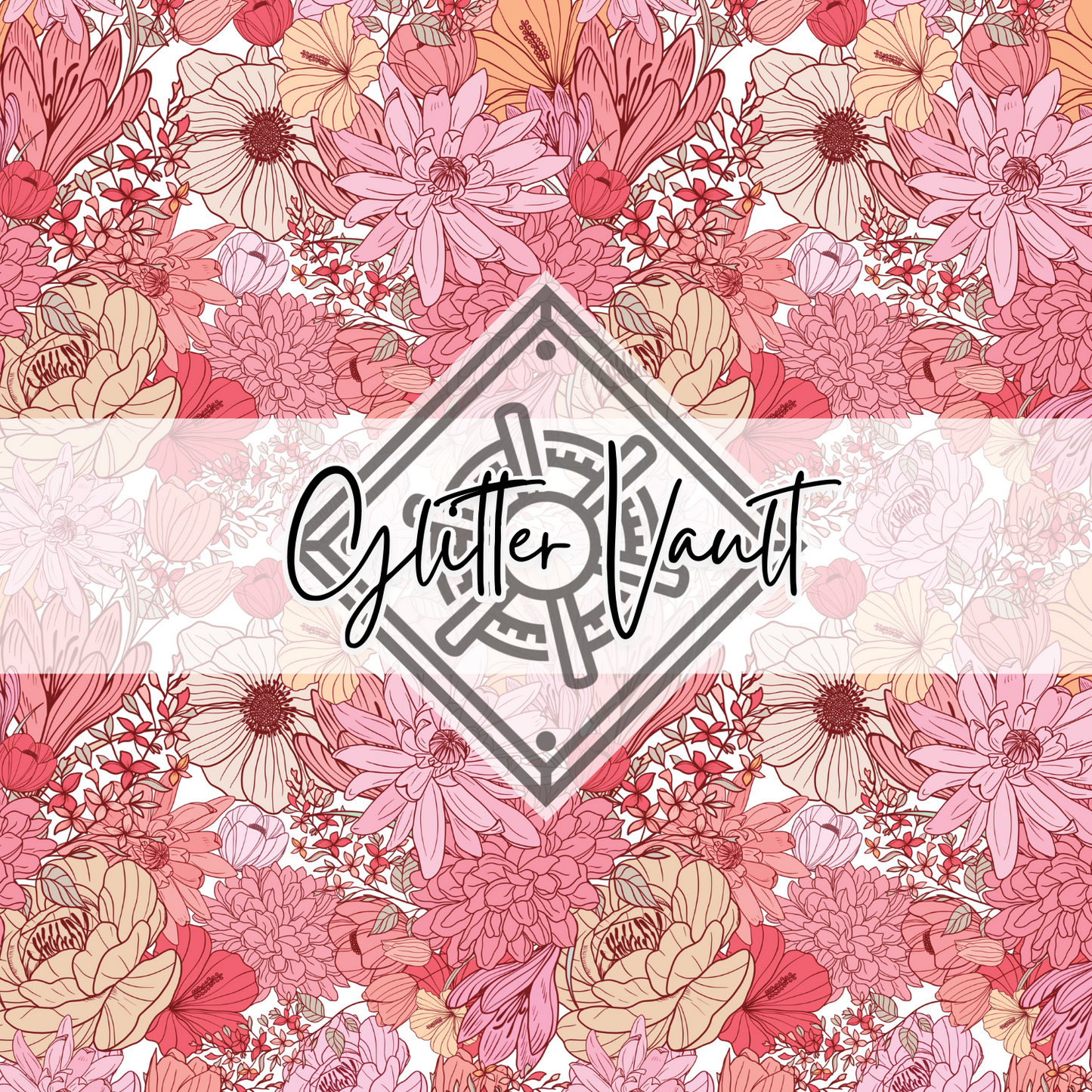 #1115 - Pastel Floral Medley Vinyl Print