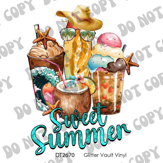 DT# 2670 - Sweet Summer - Transparent Decal