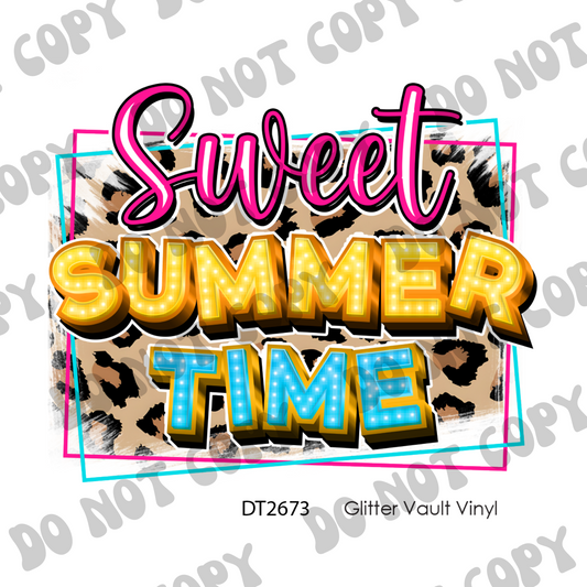 DT# 2673 - Sweet Summer Time - Transparent Decal