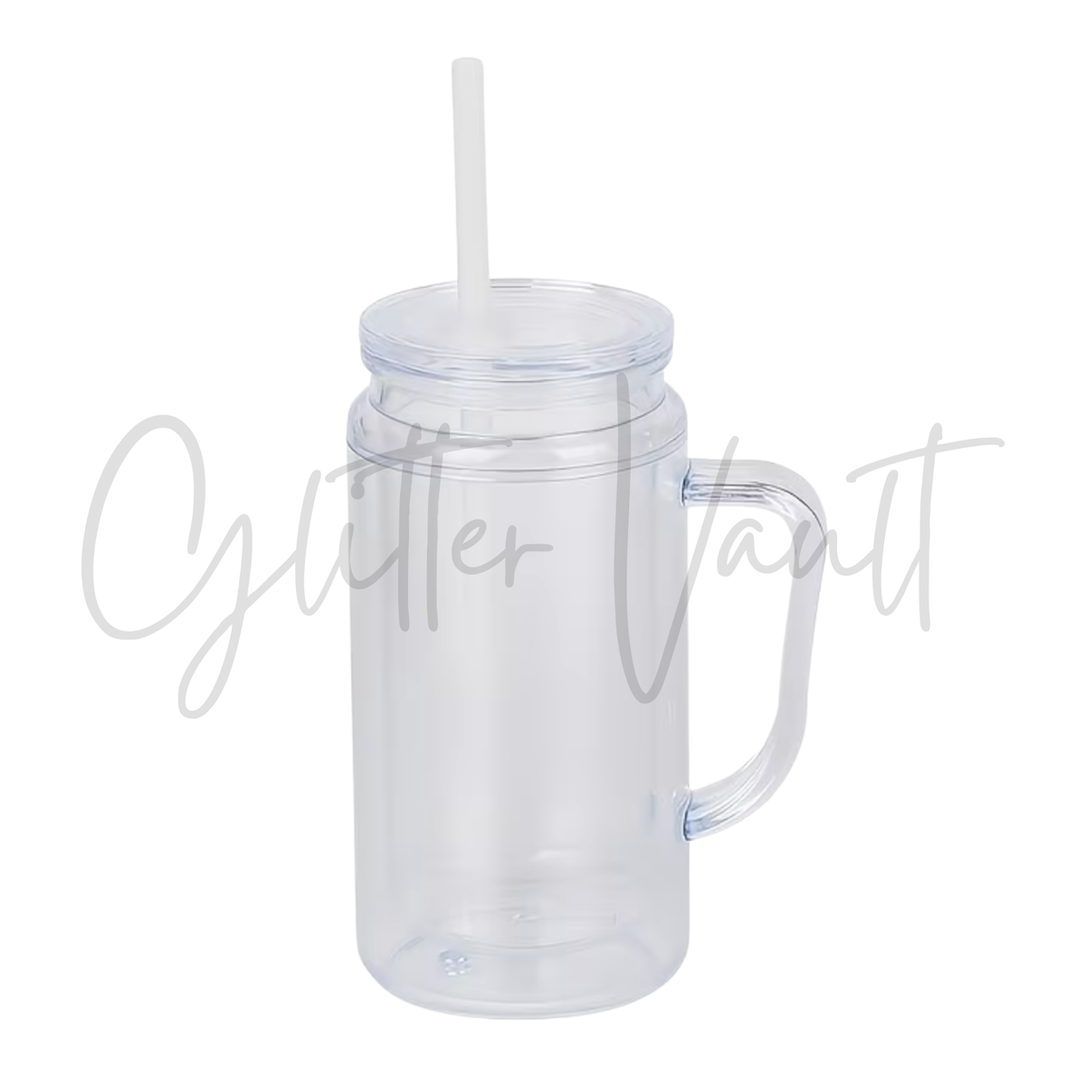 12oz-16oz Acrylic Snowglobe Tumblers With Handle