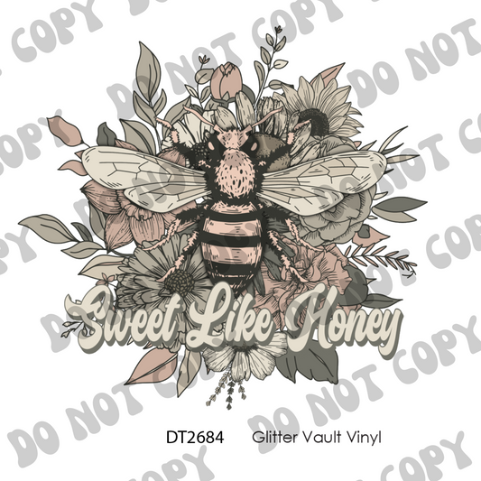 DT# 2684 - Sweet Like Honey - Transparent Decal