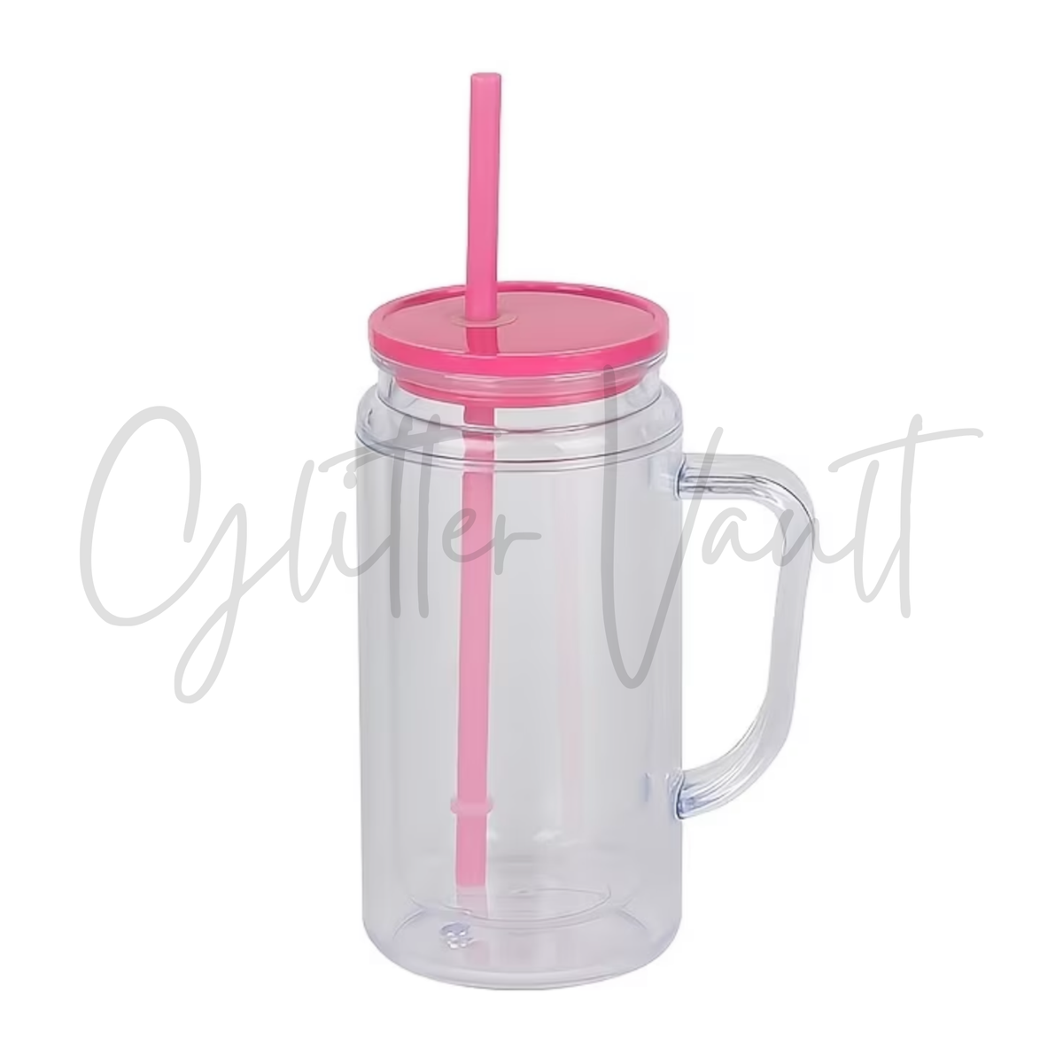 12oz-16oz Acrylic Snowglobe Tumblers With Handle