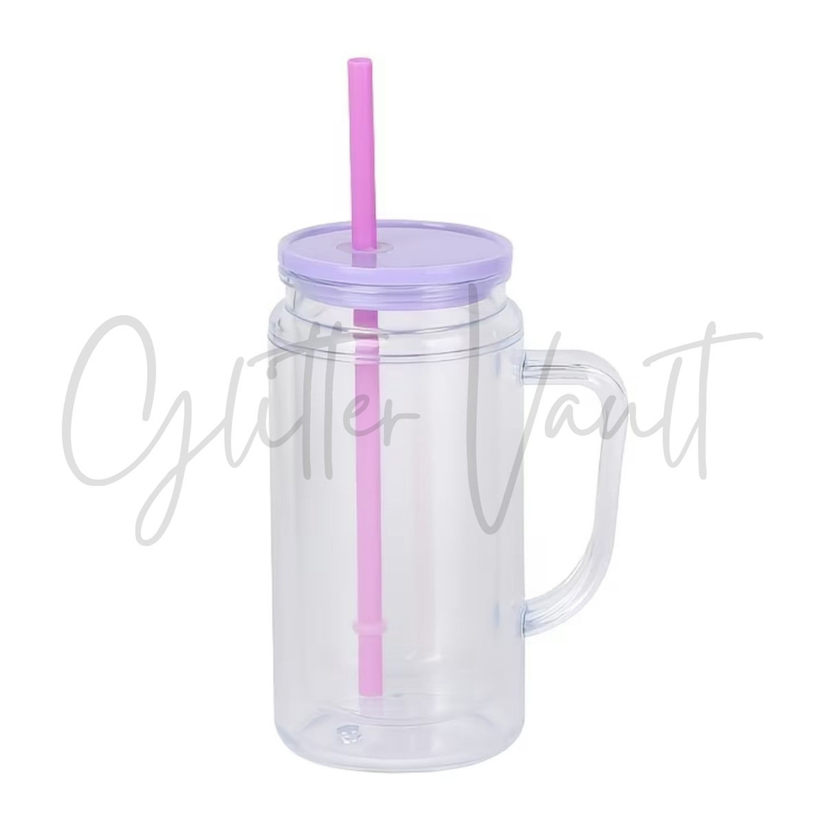 12oz-16oz Acrylic Snowglobe Tumblers With Handle