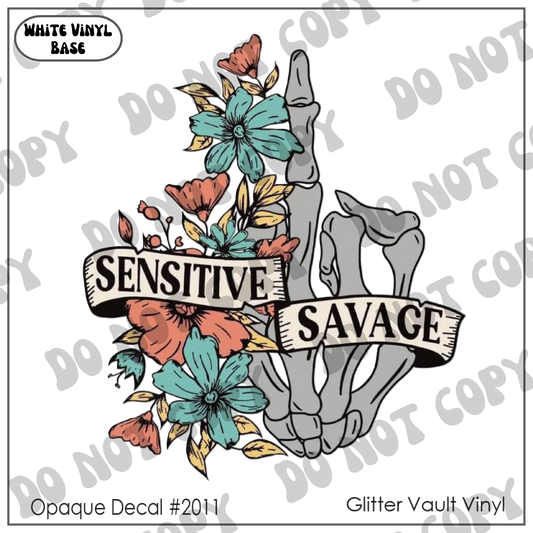 D# 2011 - Sensitive - Opaque Decal