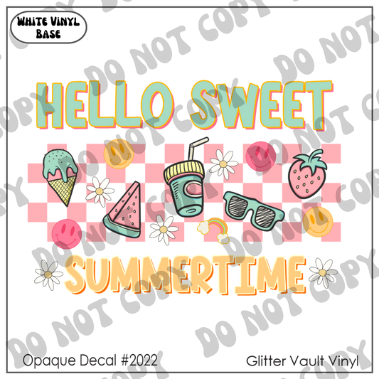 D# 2022 - Sweet Summertime - Opaque Decal