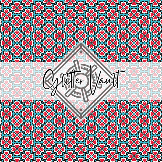 #2025 - Art Deco Clover Vinyl Print - Small