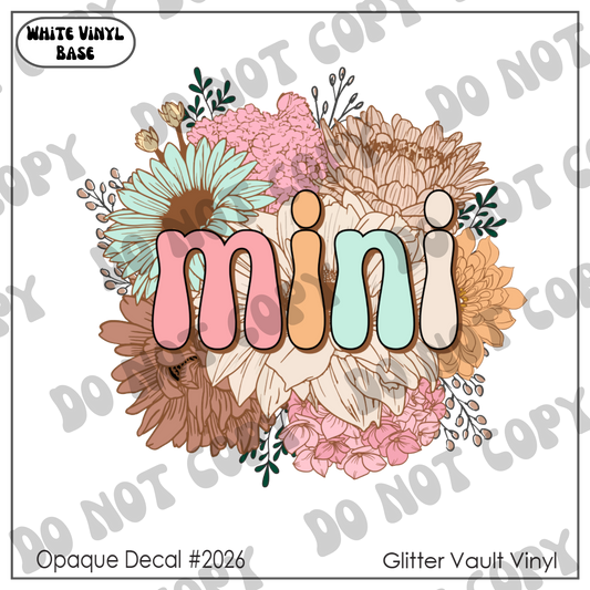 D# 2026 - Mini Floral - Opaque Decal