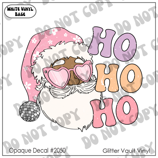 D# 2050 - Ho Ho Ho - Grunge - Opaque Decal