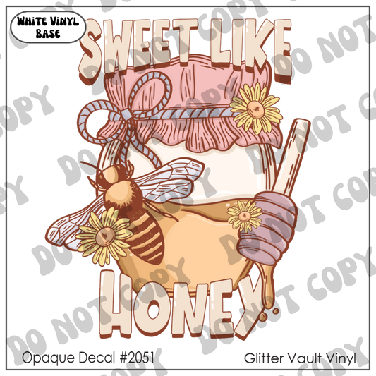 D# 2051 - Sweet Like Honey - Opaque Decal