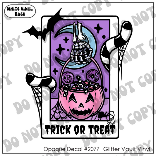 D# 2077 - Kawaii Trick Or Treat - Opaque Decal