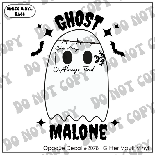 D# 2078 - Ghost Malone - Opaque Decal