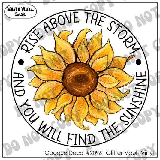 D# 2096 - Rise Above The Storm - Opaque Decal