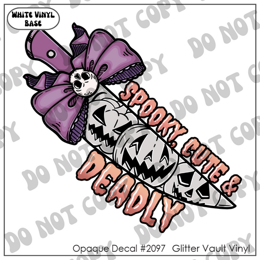 D# 2097 - Kawaii Spooky Cute & Deadly - Opaque Decal