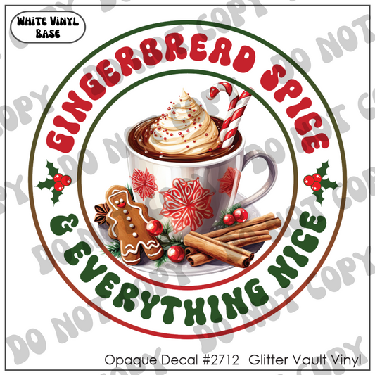 D# 2712 - Gingerbread Spice - Opaque Decal