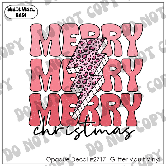 D# 2717 - Merry Christmas - Opaque Decal