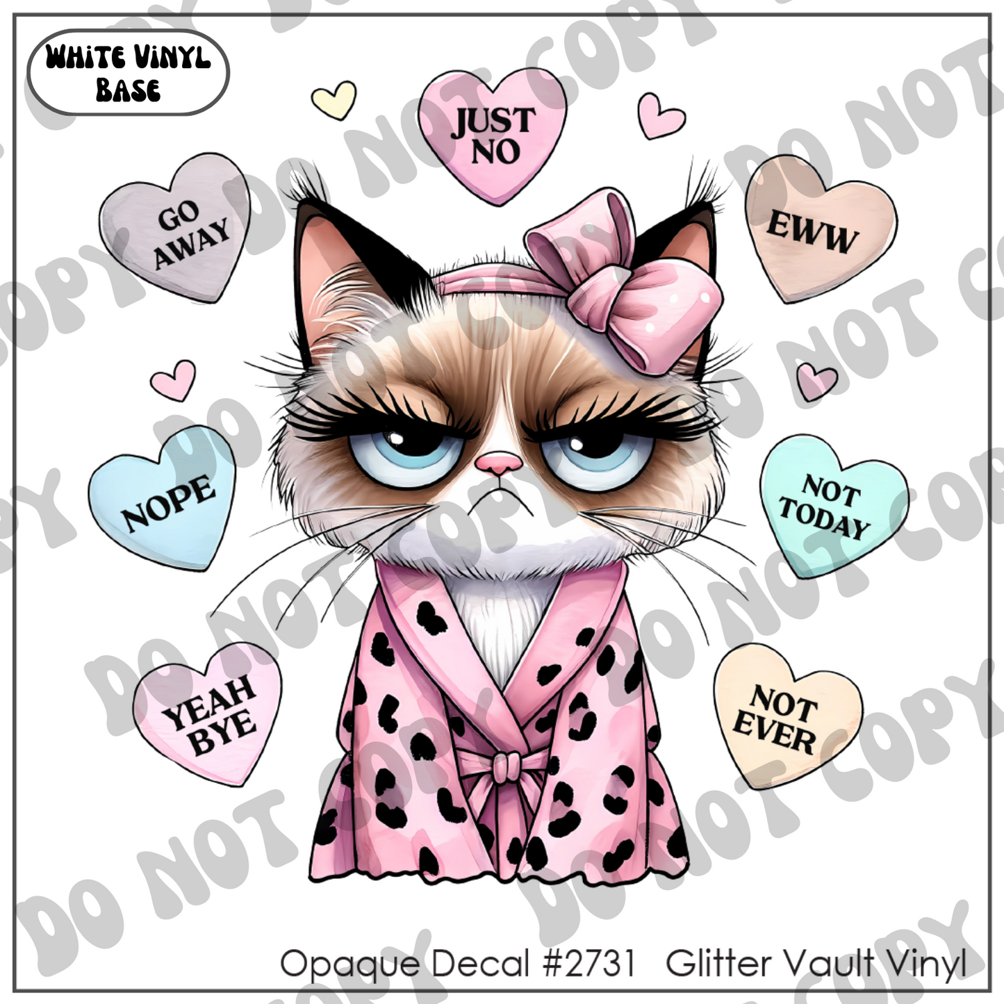 D# 2731 - Ew Valentines - Opaque Decal