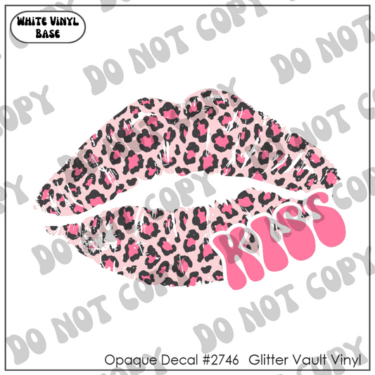 D# 2746 - Kissy Lips - Opaque Decal