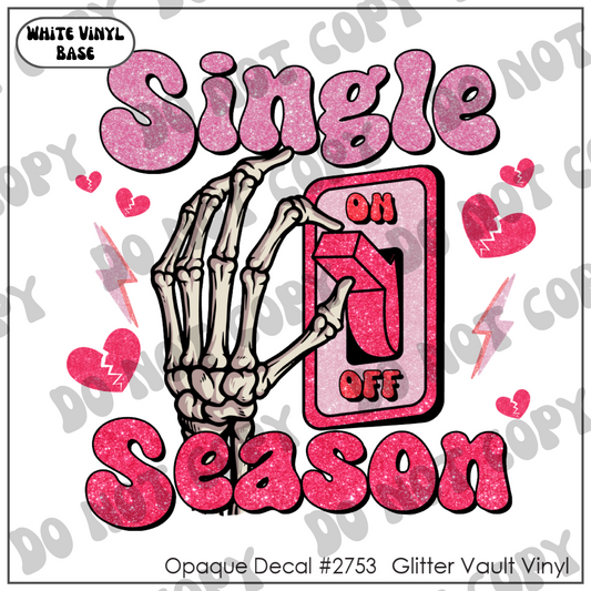 D# 2753 - Single Season ON - Opaque Decal
