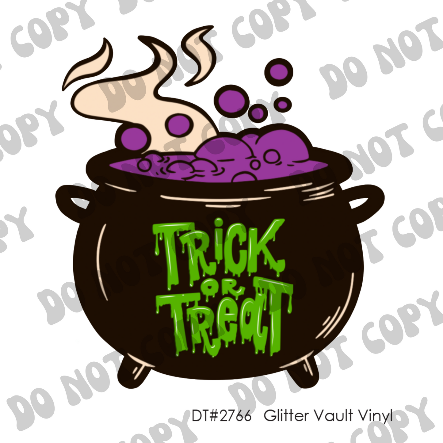 DT# 2766 - Trick Or Treat - Transparent Decal